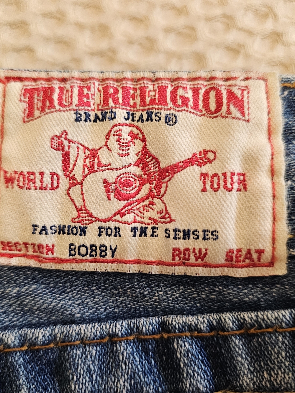 True Religion Geisha Embroidered Y2K Jeans – Rare Vintage | Size 27 - Picture 6 of 9